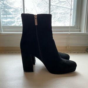 Anne Klein Black Heeled Booties